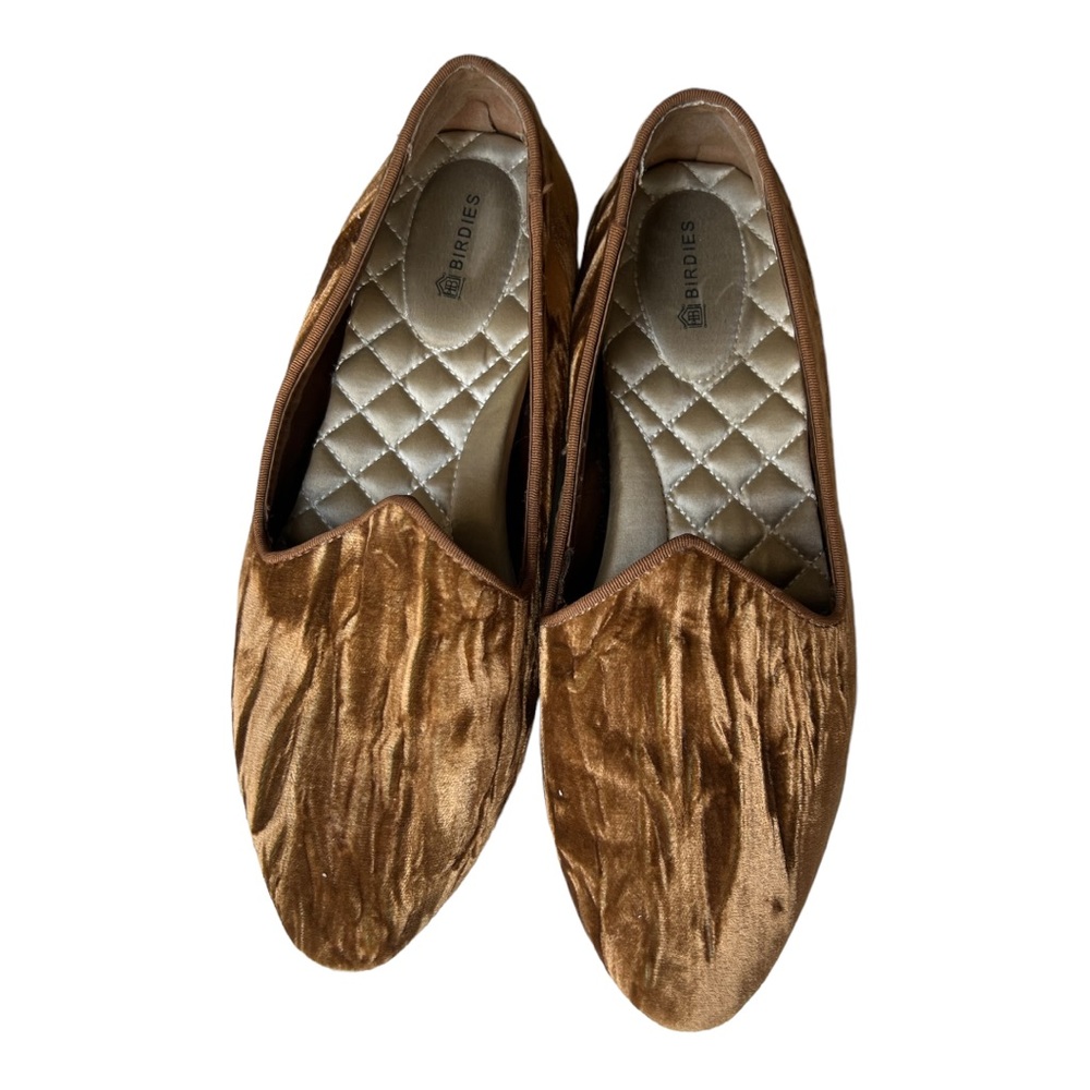 Birdies Heron Amber Velvet Flats